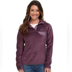 Patagonia Purple Re-tool Snap-t Fleece Pullover Size Medium